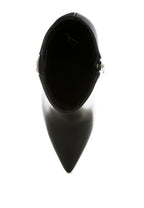 Rhinestone chain ankle boots from Rag Company with a sleek pointed toe design