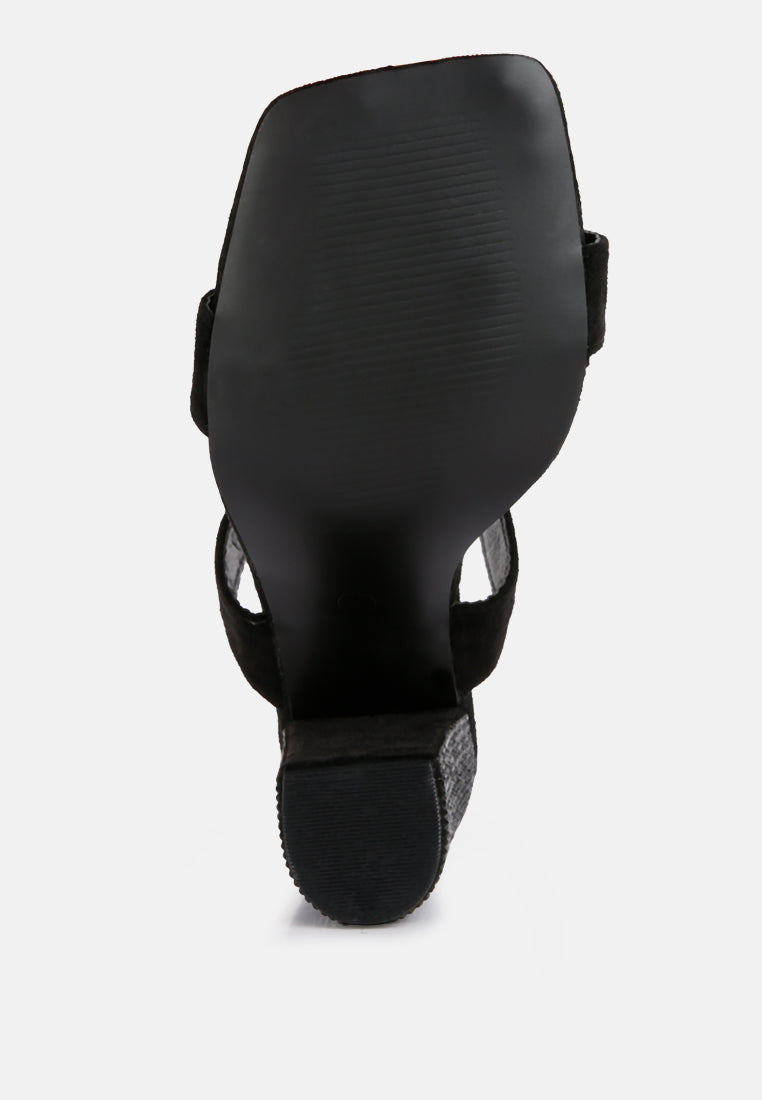 Elegant women's heels from London Rag International featuring rhinestone embellished sandals with a sleek design