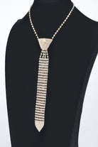 Stylish rhinestone necktie necklace from VacationGrabs designed for elegant outings