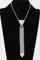 VacationGrabs rhinestone necktie necklace featuring a sparkling design and elegant finish