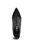 Rag Company rhinestone stiletto boots with a pointed toe and stylish design for fashionable women