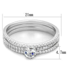 Stunning rhodium 925 sterling silver ring with sparkling center stone and elegant band design