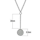 Elegant rhodium brass necklace for women featuring a sparkling pendant on a delicate chain