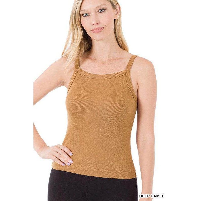 Ribbed Soft Rayon Cami - VacationGrabs