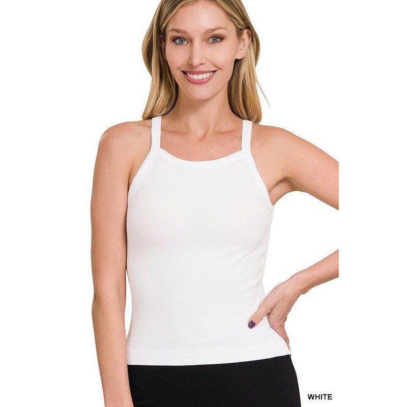 Ribbed Soft Rayon Cami - VacationGrabs