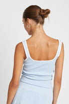 Women's Shirts - Tank Tops Ribbed Tank Top With Contrasted Seam