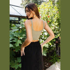 Ribbed Underline Seams Brami Top - VacationGrabs