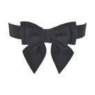 VacationGrabs ribbon buckle stretch belt in black with a large bow for stylish women's accessories
