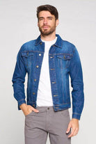 Men's Blue Age rich blue jean jacket with classic design and comfortable fit