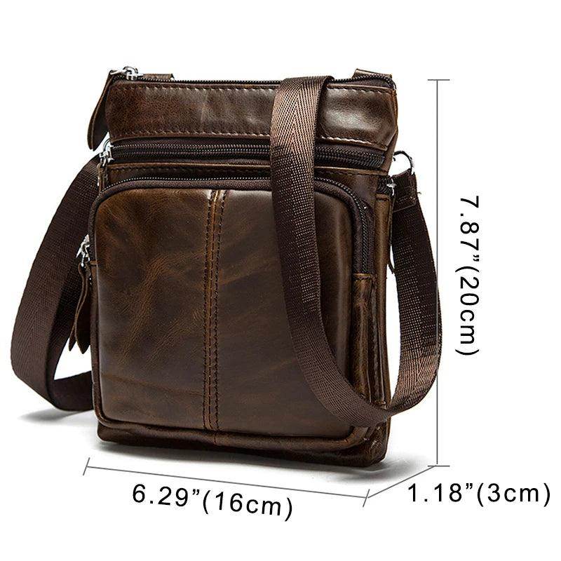 Rich Leather Small Shoulder Bags Phone Pouch Crossbody Bag - VacationGrabs