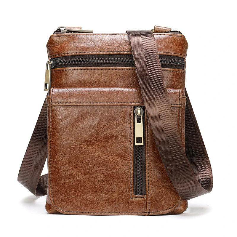 Rich Leather Small Shoulder Bags Phone Pouch Crossbody Bag - VacationGrabs