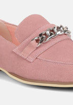 Ricka Chain Embellished Loafers