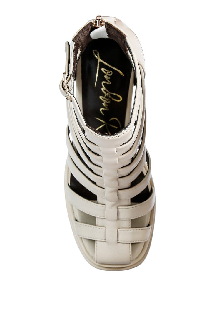 Rielle High Platform Cage Boot Sandals