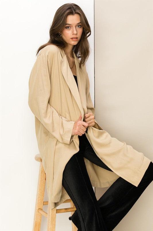 Women's Coats & Jackets Right Round Button Front Oversized Coat