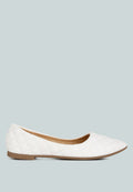 Rikhani Quilted Detail Ballet Flats
