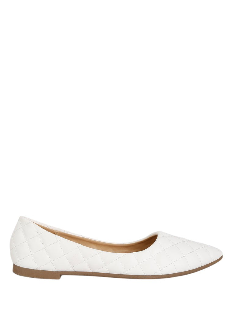 Rikhani Quilted Detail Ballet Flats