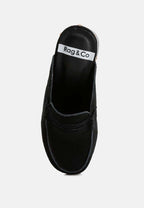 Riley Genuine Suede Platform Clogs