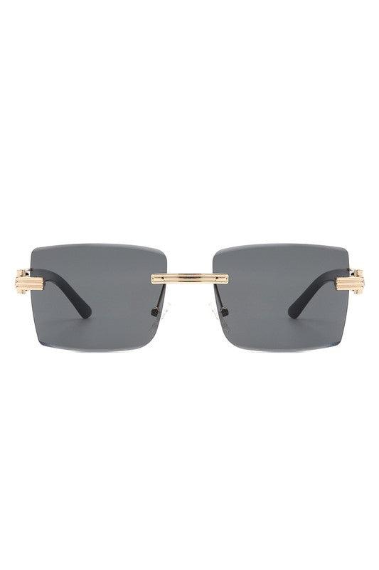 Sunglasses Rimless Square Retro Tinted Fashion Sunglasses