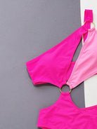 Trendsi Women's 1PC Swimwear in Pink with Stylish Ring Detail Swimwear Design