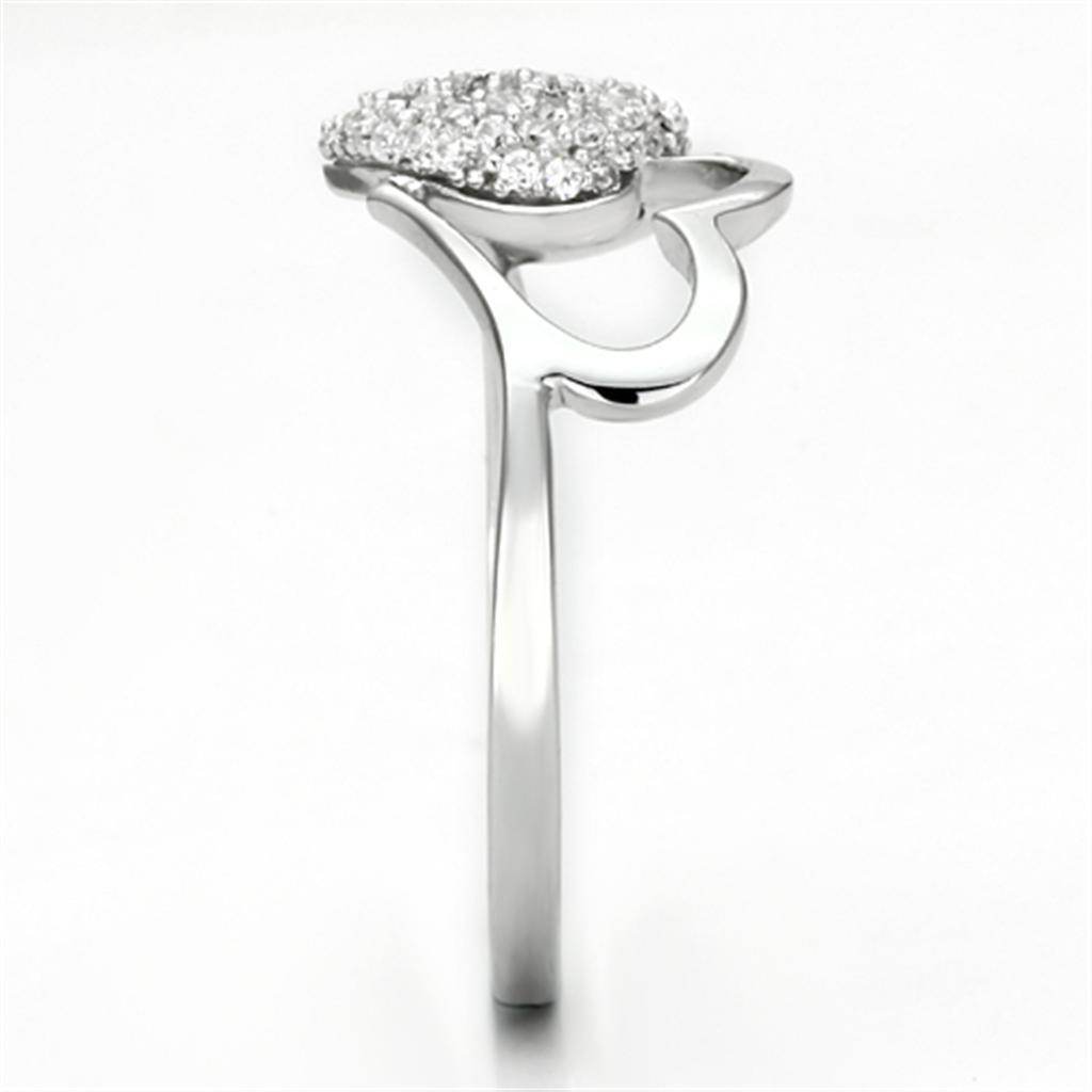 Elegant silver ring with sparkling crystals, perfect as vacation jewelry for women