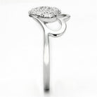 Elegant silver ring with sparkling crystals, perfect as vacation jewelry for women