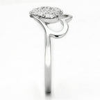 Elegant silver ring with sparkling crystals, perfect as vacation jewelry for women