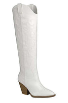 Women's Shoes - Boots River-17-Knee High Western Boot