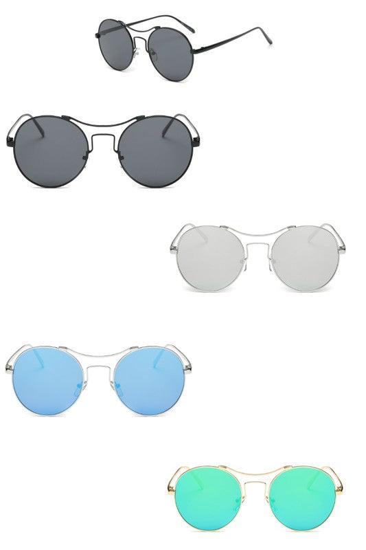 Sunglasses Round Mirrored Fashion Sunglasses