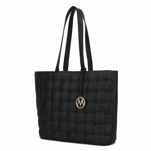 Wallets, Handbags & Accessories Rowan Woven Vegan Leather Women Tote Bag