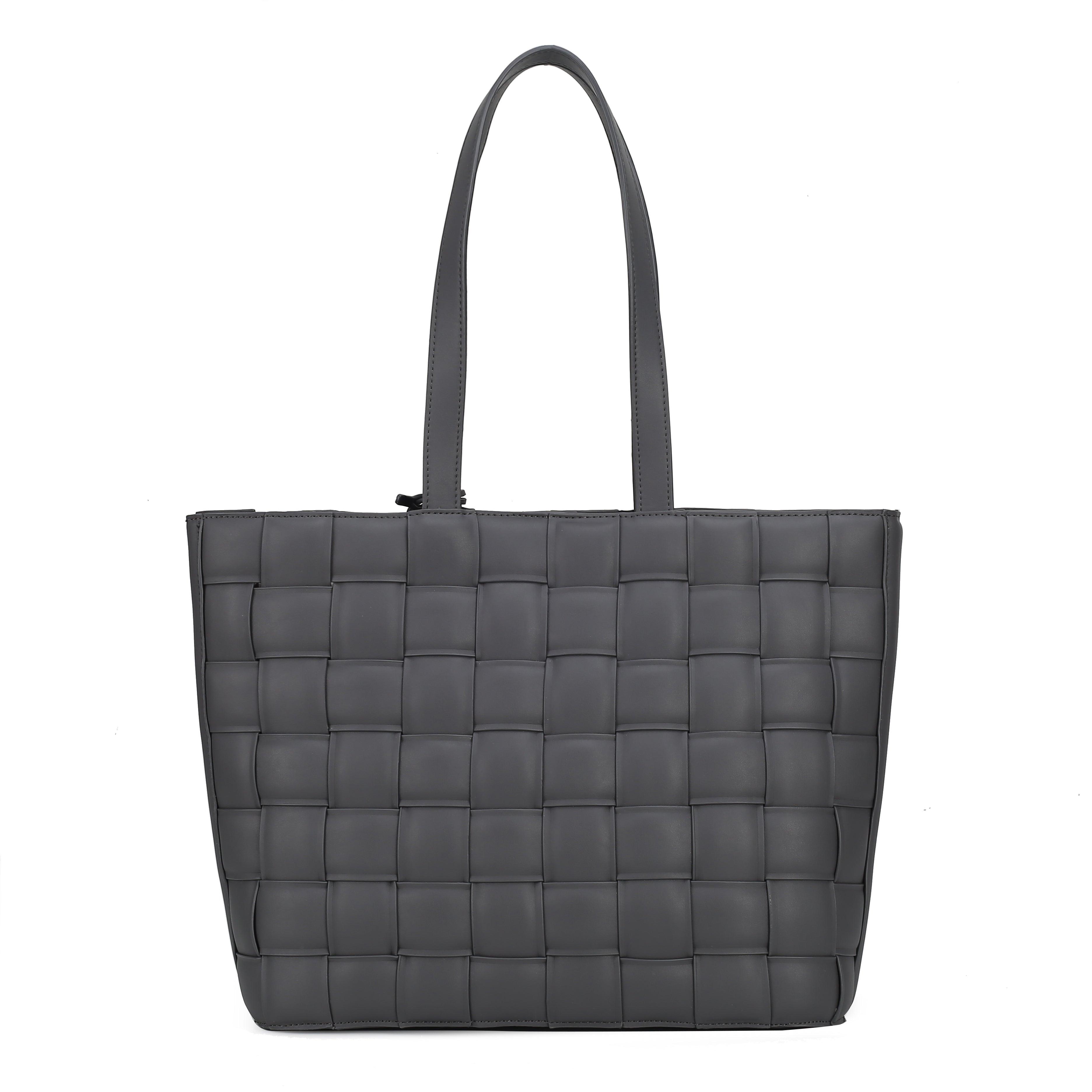 Wallets, Handbags & Accessories Rowan Woven Vegan Leather Women Tote Bag