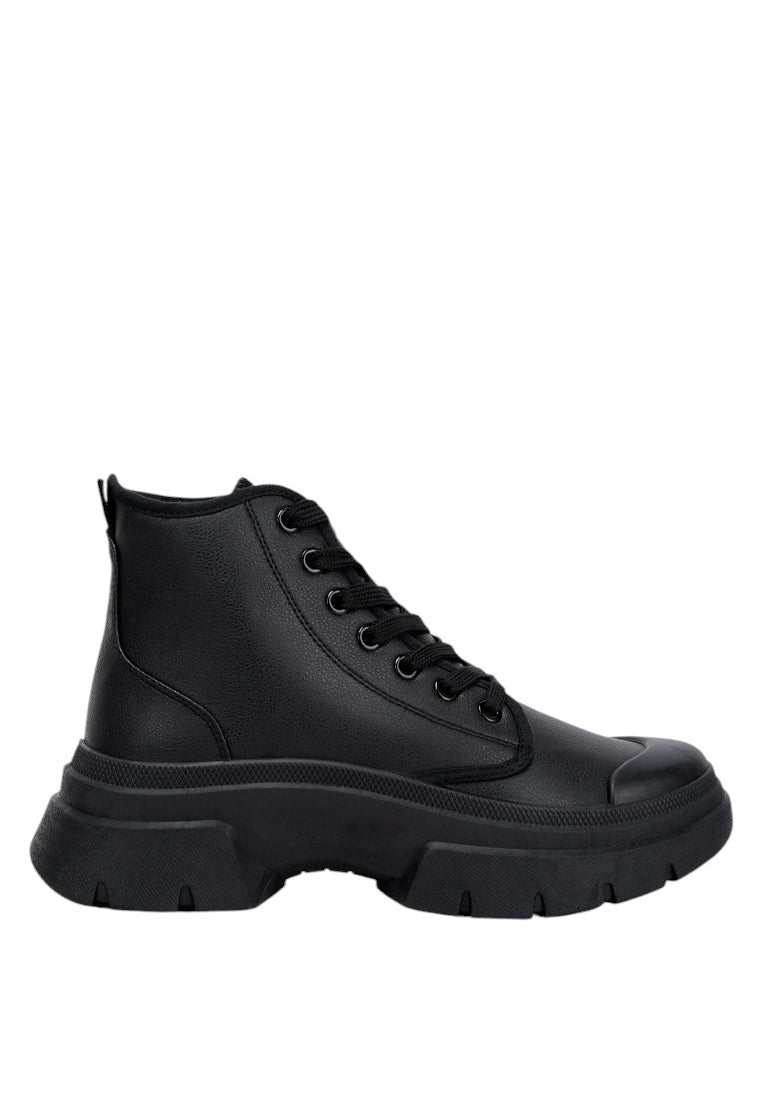 Roxane Chunky Lace Up Boots
