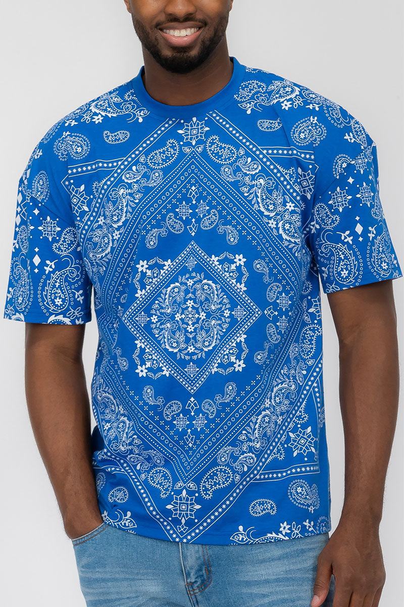 All Over Paisley Print T-Shirt | 100% Cotton