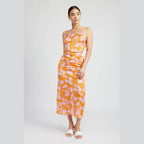 Ruched Maxi Skirt With Waist Drawstring - VacationGrabs