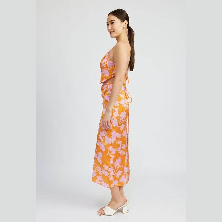 Ruched Maxi Skirt With Waist Drawstring - VacationGrabs