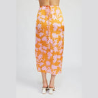 Ruched Maxi Skirt With Waist Drawstring - VacationGrabs