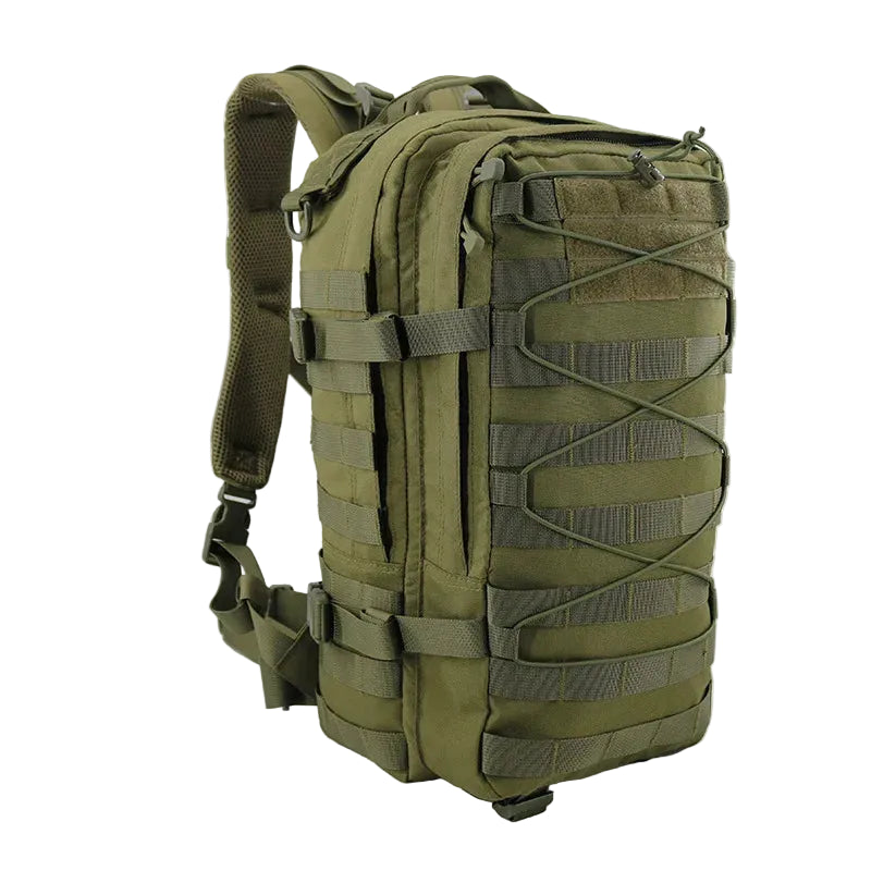 Olive green rucksack hiking backpack for outdoor adventures