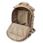 Tan rucksack hiking backpack, durable fabric for outdoor adventures