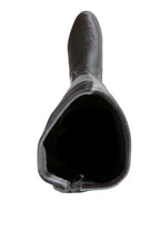 Rumple Velvet Over The Knee Clear Heel Boots