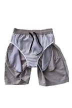 WEIV men's running shorts with zip pocket and inner mesh lining for comfort and convenience