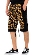 Cheetah Print Block Shorts – Knee Length