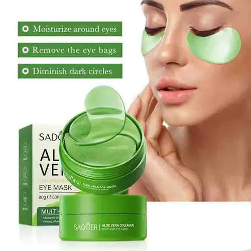 Aloe vera collagen eye mask for moisturizing and reducing dark circles