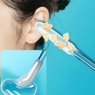 Safe ear wax removal tool in blue for gentle ear cleaning