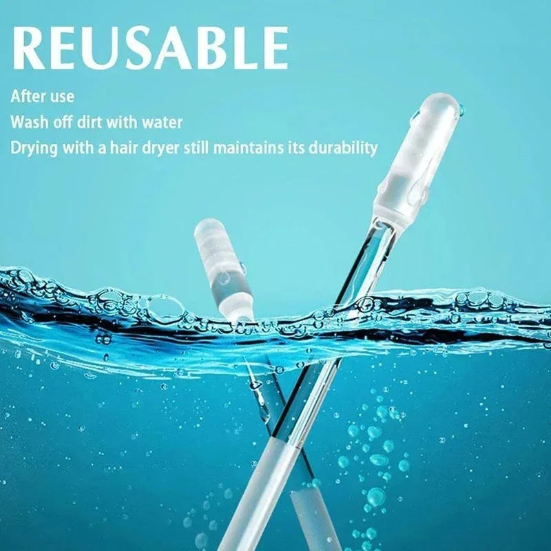 Safe ear wax removal tool, reusable design, easy to clean after use