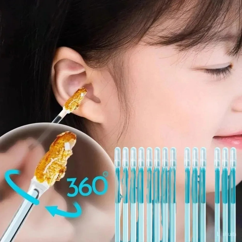 Safe ear wax removal tool, flexible design for gentle cleaning