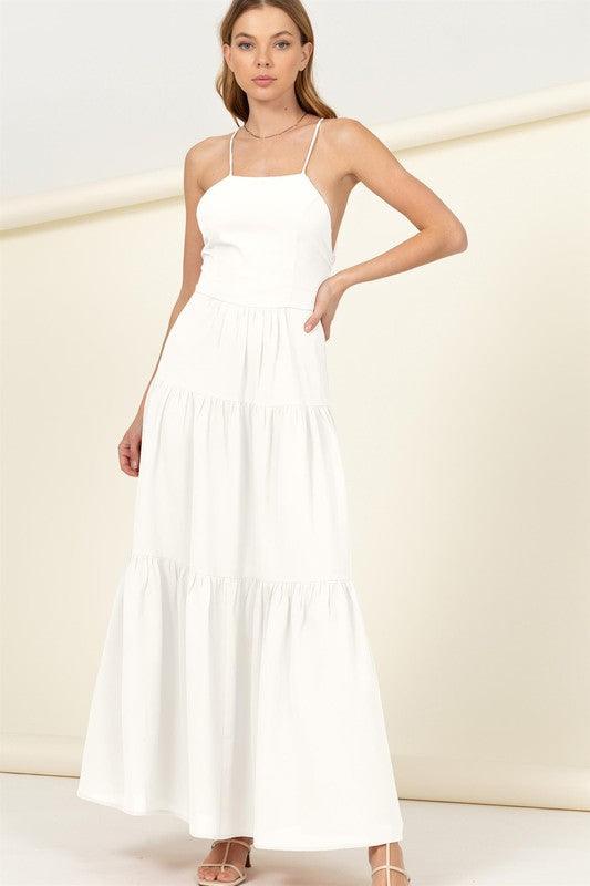 Women's Dresses Said Yes Tiered Maxi Dress