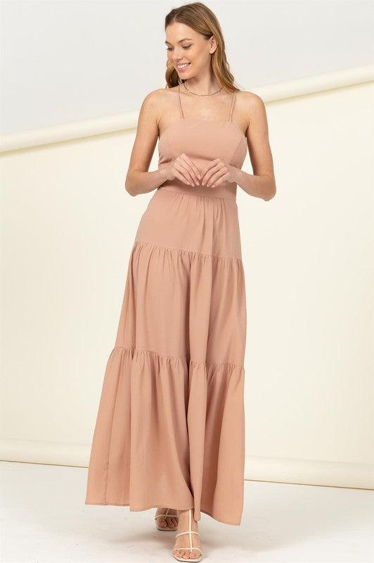 Women's Dresses Said Yes Tiered Maxi Dress