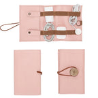 Premium Leather Cable Organizer Travel Pouch