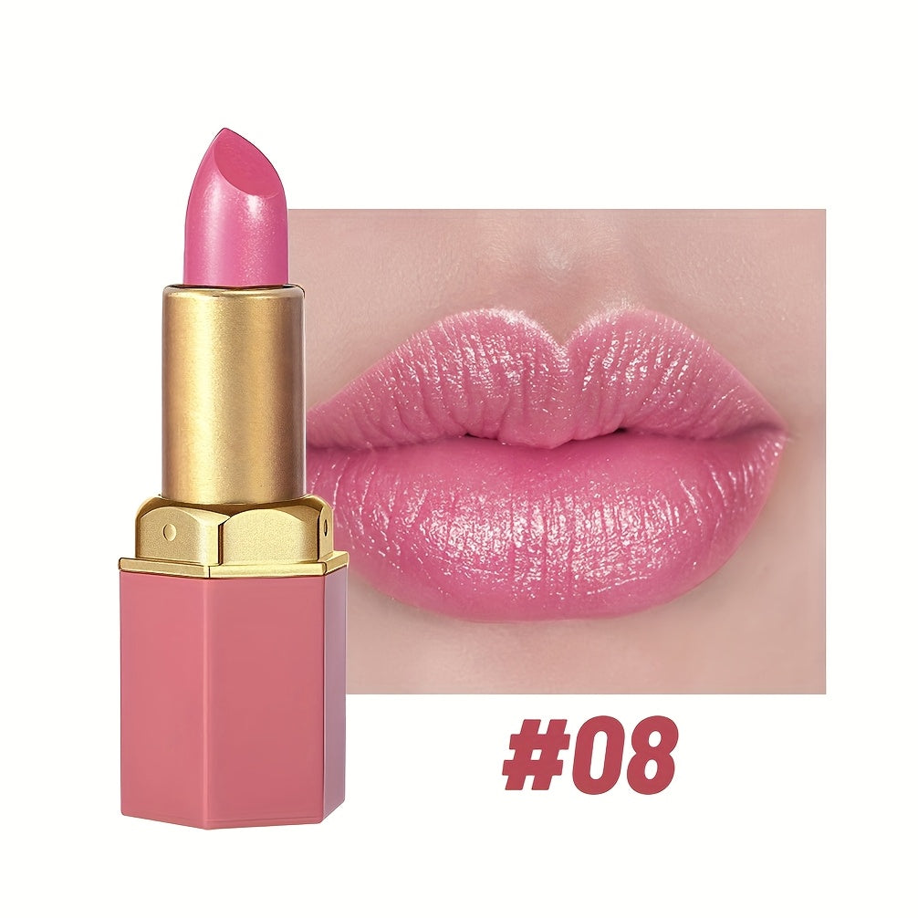 Pink lip gloss, glossy finish, perfect for everyday wear