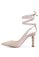 Rag Company Women's Heels with Stylish Ankle Ties, Perfect for Vacation Style Sandals