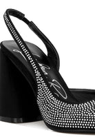 Women's Shoes - Sandals Saranna Rhinestone Embellished Suede Heel Sandals